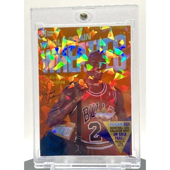 6 Card Michael Jordan SP Wheaties Cracked Ice Holographic Custom Card Set 90s - Picture 6 of 7